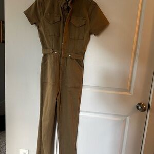 Good American Tan Jumpsuit
